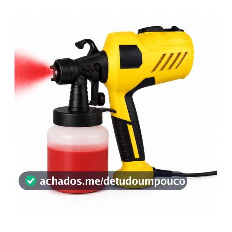 Pistola Elétrica Para Pintura Pulverizador de Tinta com Bico e Compressor 400w