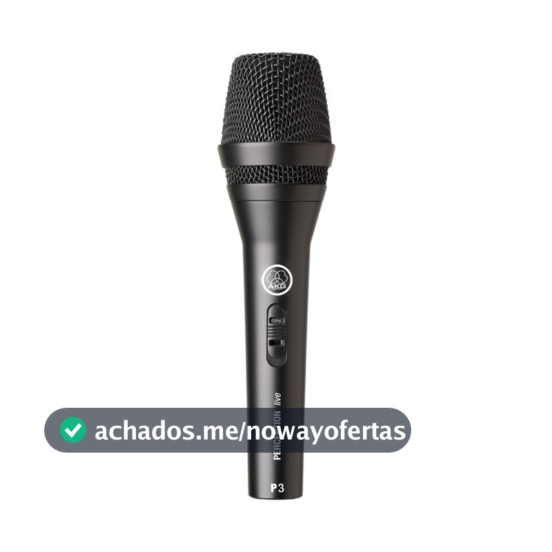 Microfone Profissional Dinâmico Akg P3s Perception P3 S Voz E Violão