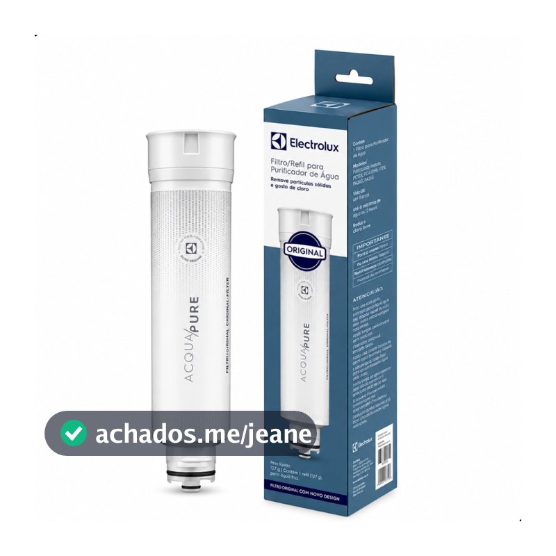 Refil Filtro de agua Purificador Electrolux PE11B PE11X PH41B PH41X PC41B/X Original