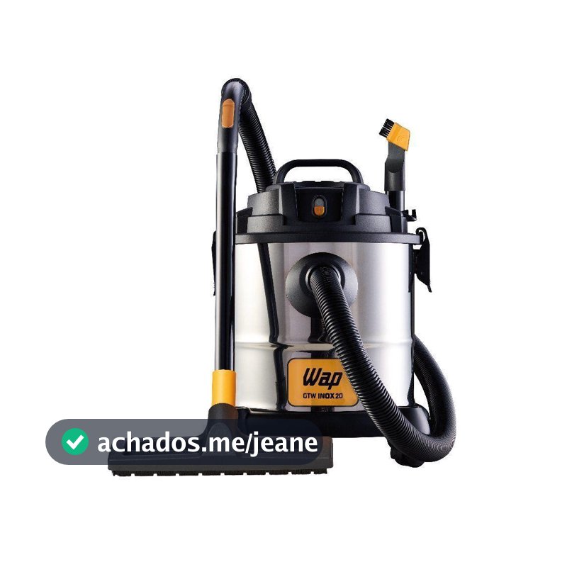 Aspirador de Pó e Água Wap GTW 20 Inox 1600W 20L 127V FW005405