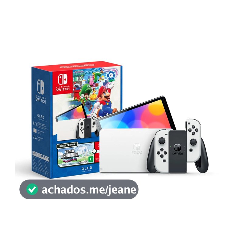 Nintendo Switch OLED Bundle Mario Bros. Wonder + NSO 3 Meses