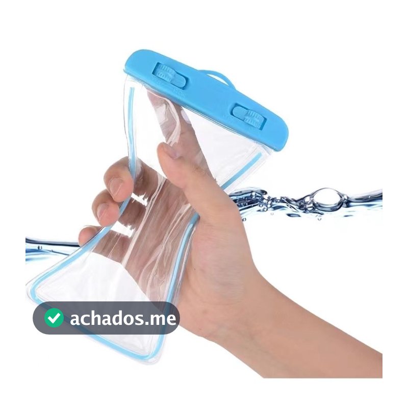 2 Capa Bolsa Prova Dágua Impermeável Celular Transparente Universal