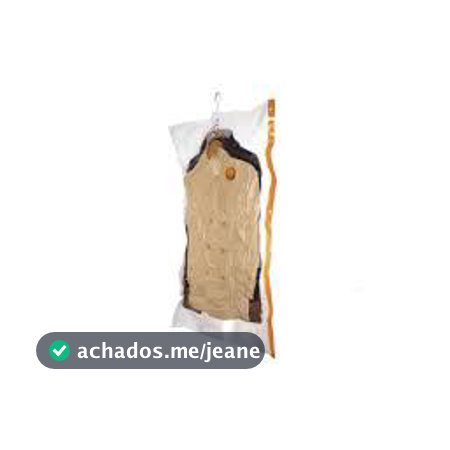 Kit Saco a Vácuo Para Roupas Capa Protetor Vácuo Impermeável Antimfo com a Roupa aCabide 70x90