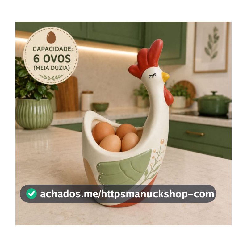 Galinha de Cerâmica Porta Ovos Porta Talheres Porta Utensilios Organizador de Cozinha Decorativo