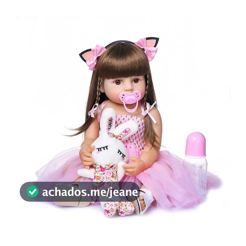Bebê Reborn Boneca Realista Bailarina 100% Silicone Pode Dar Banho Promoção
