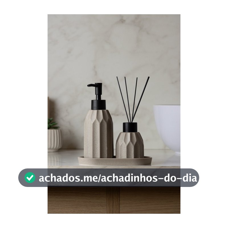 Conjunto Banheiro 3 Peças Aromatta em Cerâmica - Wolff