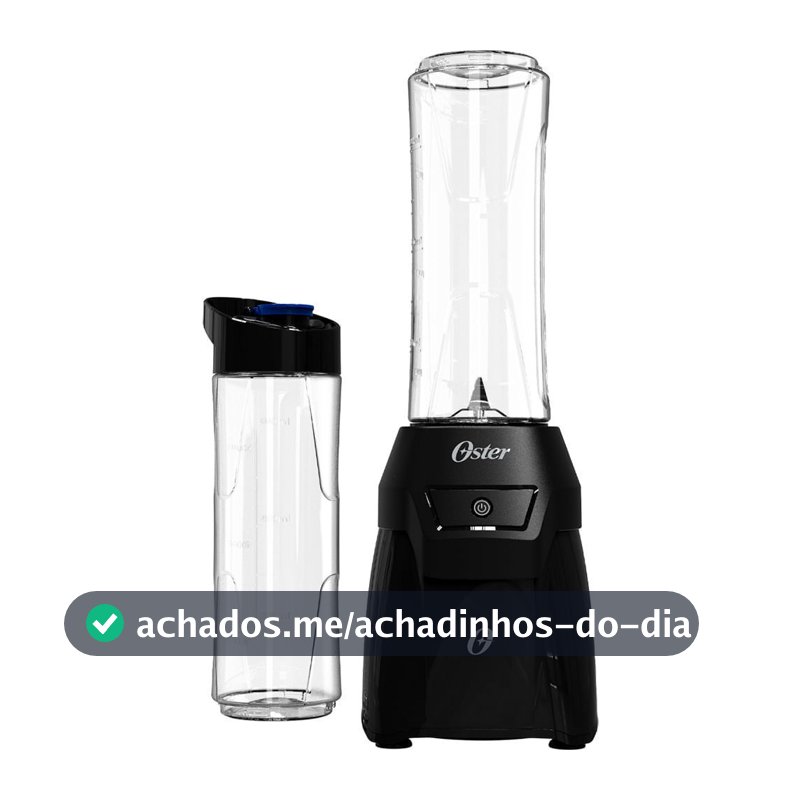 Liquidificador Portátil Power Blender Oster com 2 Jarras To Go