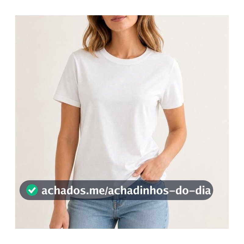Camiseta feminina básica de cor lisa com gola redonda e manga curta Versatil tecido ALGODAO macio alta elasticidade