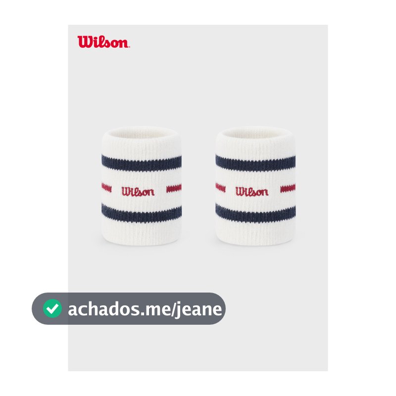 Wilson Wilson 26 Novo Estilo Unissex Contraste Cor Linha Bordado LOGOTIPO Tênis Pulseira Esportiva Absorvente de Suor
