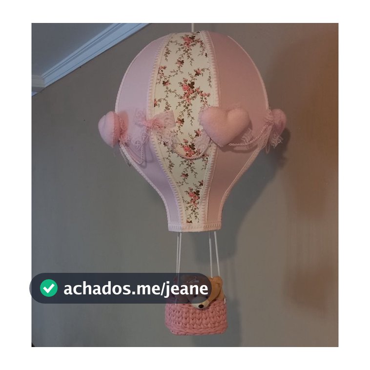 lustre bebe balão bolinha ursa rosa floral