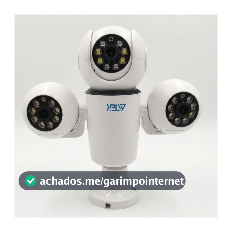 Câmera De Segurança Yoosee Externa Wifi Três Lentes Monitoramento Aitek SIGMA-1423