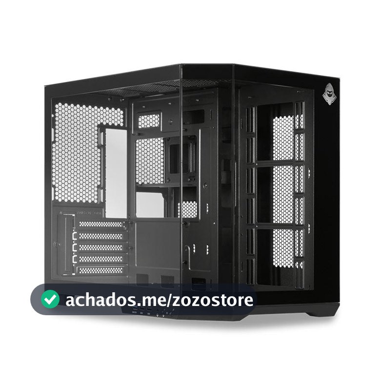 Gabinete Gamer Aquário Mancer CV700L, Mid Tower, Lateral De Vidro, Preto, MCR-CV700L-BK