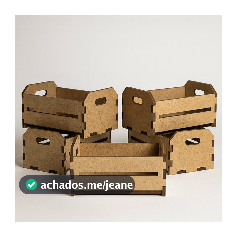 Kit  Mini Caixotes Cru Mdf Para Decorações Lembrancinhas Festas Junina Aniversários Artesanatos