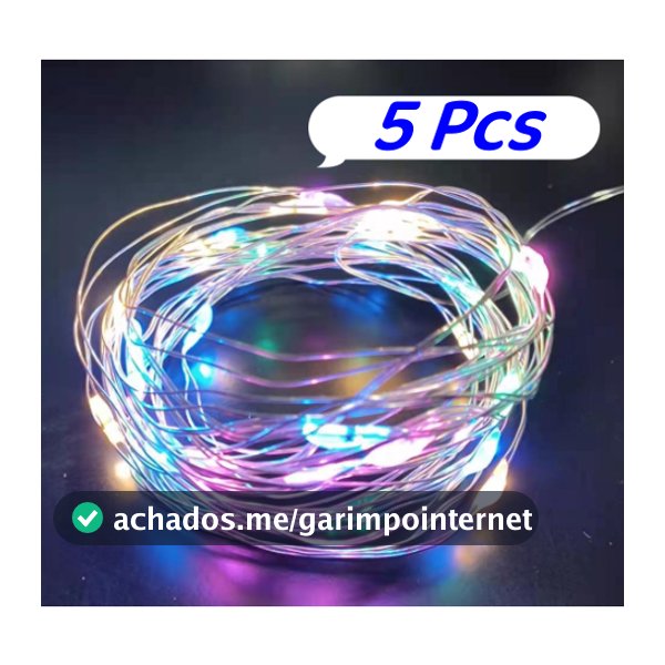 1/2/5 Pcs Colorido Fio Fada 2M Com Luzes Led Fada Para Decoração De Casa e Natal Festa