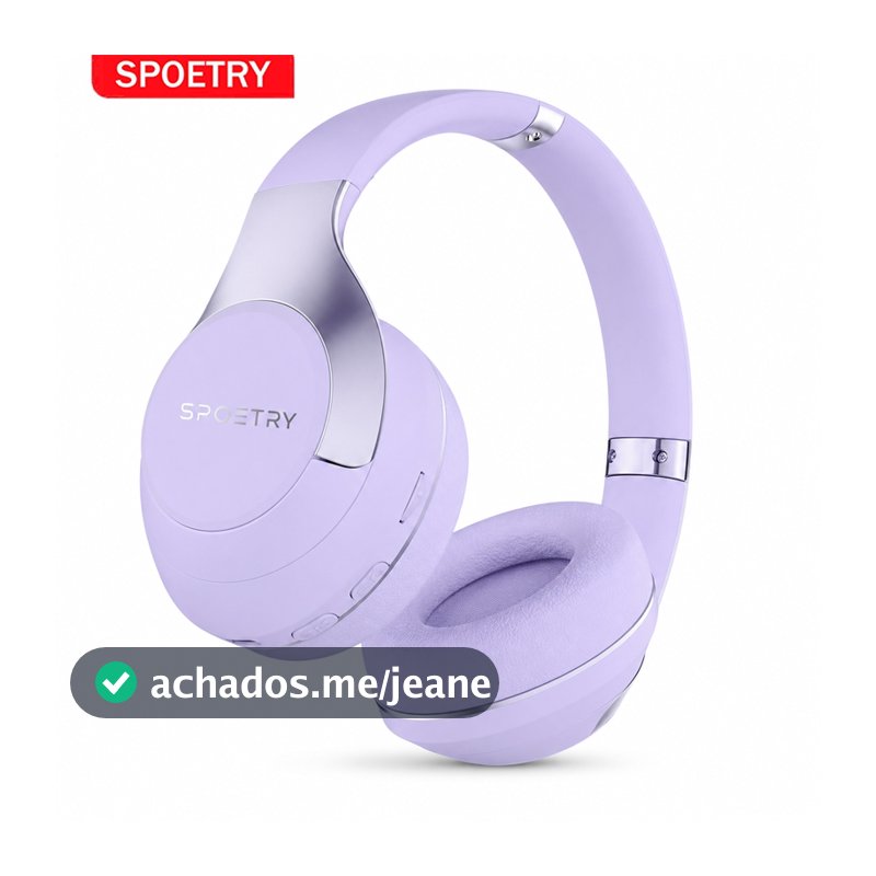 SPOETRY Fone de Ouvido Bluetooth - Novo Modelo A902 Design Ergonômico Alta Performance para Música e Chamadas