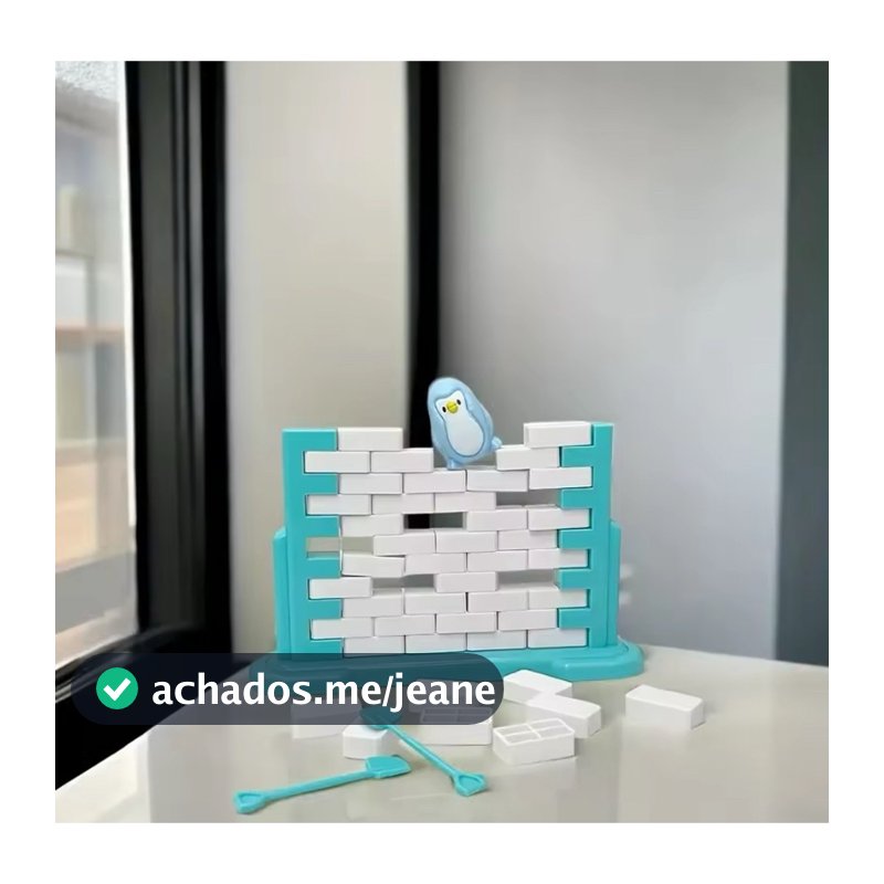 Brinquedo pedagógico infantil quebra parede de pinguim perde quem deixar pinguim cair brinquedo infantil
