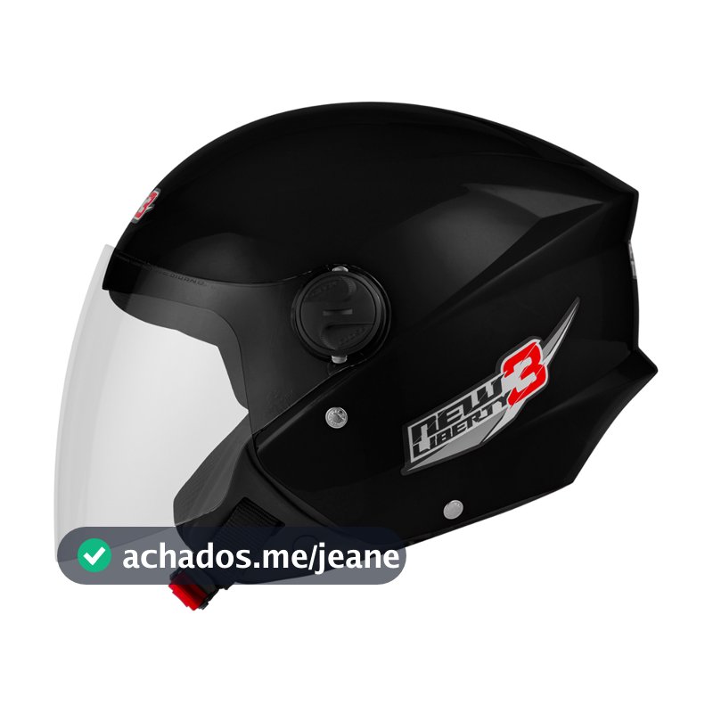 Capacete Moto Aberto Pro Tork New Liberty 3 Viseira Cristal