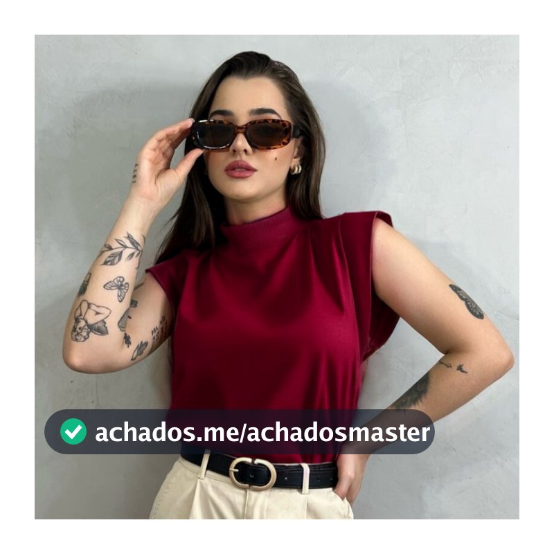 Muscle Tee Básica Detalhe Lateral Discreta Confortável e Básica Linda Estilosa Alternativa um Luxo