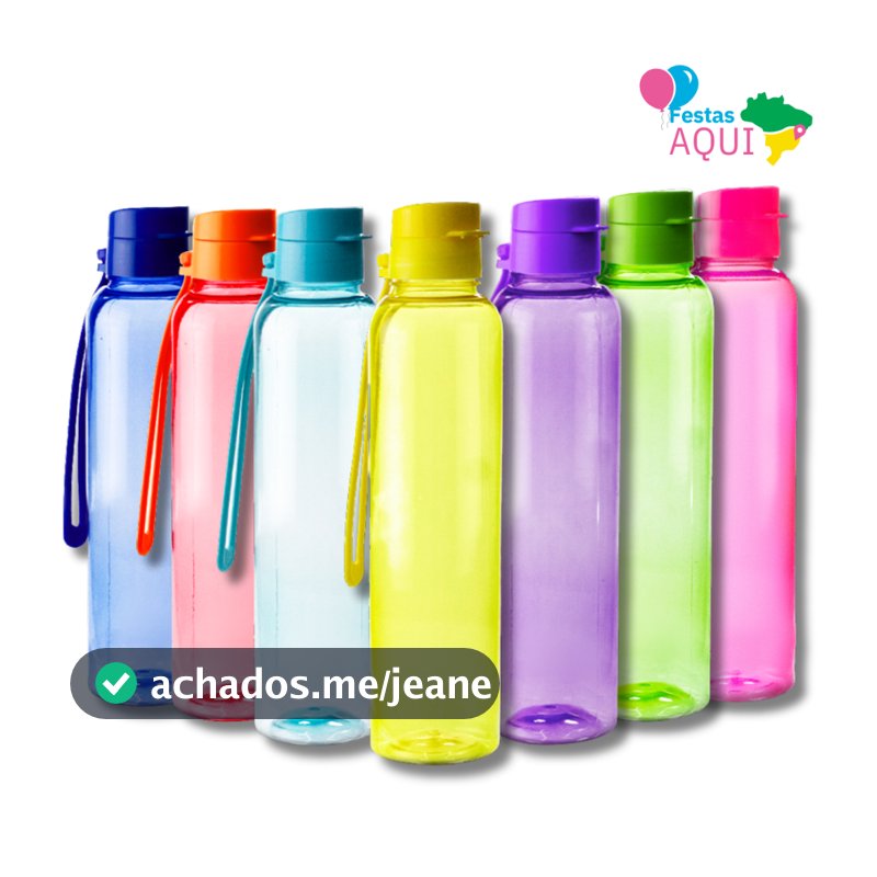 Kit 10 Garrafa Slim 500 ML - Livre BPA