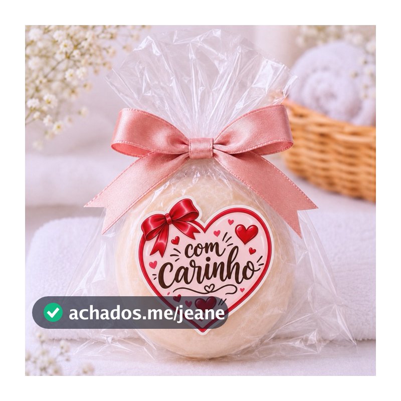 40 Unid Adesivo Com Carinho Coração 5x5cm – Etiqueta para Todas Ocasiões