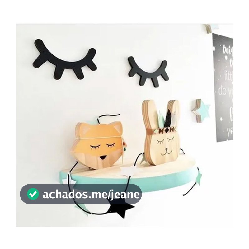 Cílios Olhinhos Decorativos Sleepy Eyes Mdf Cores a Personalizar