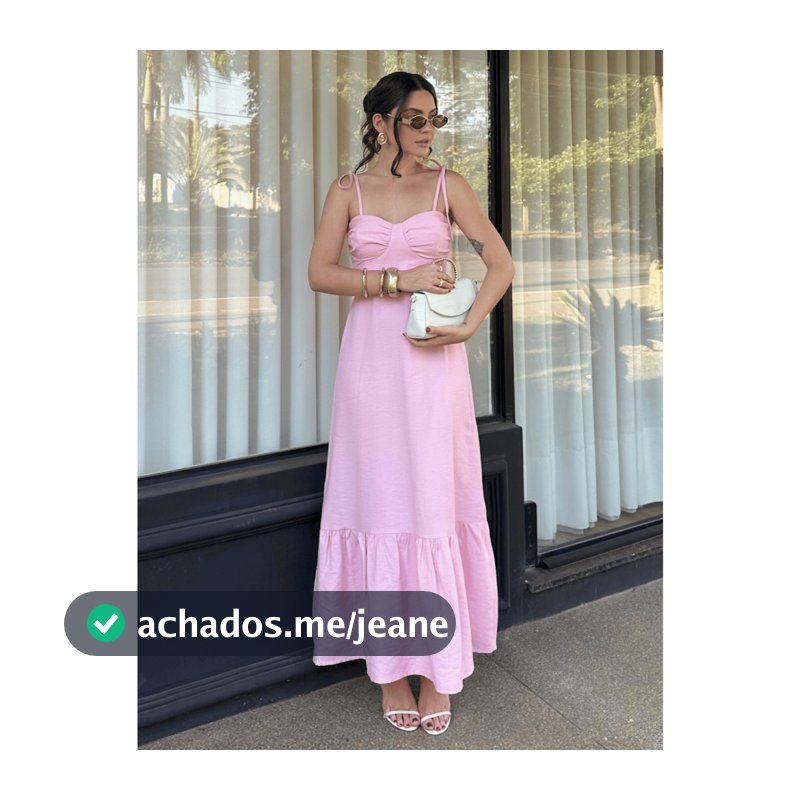 Vestido Festa Longo Elegante Busto Franzido e Alcinha Amarração Babado e Lastex nas Costas Tecido Premium Casual