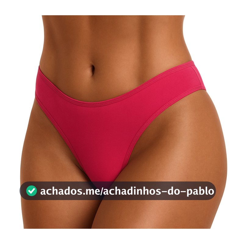Kit Calcinhas Básica Algodão Tanga  Com Forro De Algodão