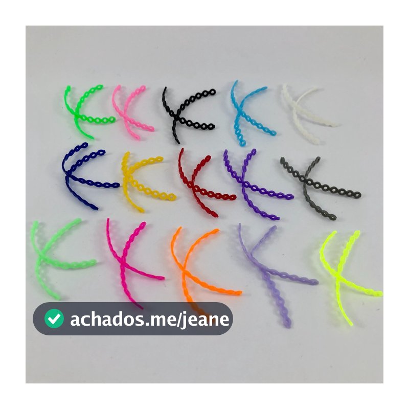 Kit Borrachinha Aparelho Ligas Trançadas (16 Un 8 Pares) (20 Un 10 Pares) (24 Un 12 Pares ) (30 Un 15 Pares)