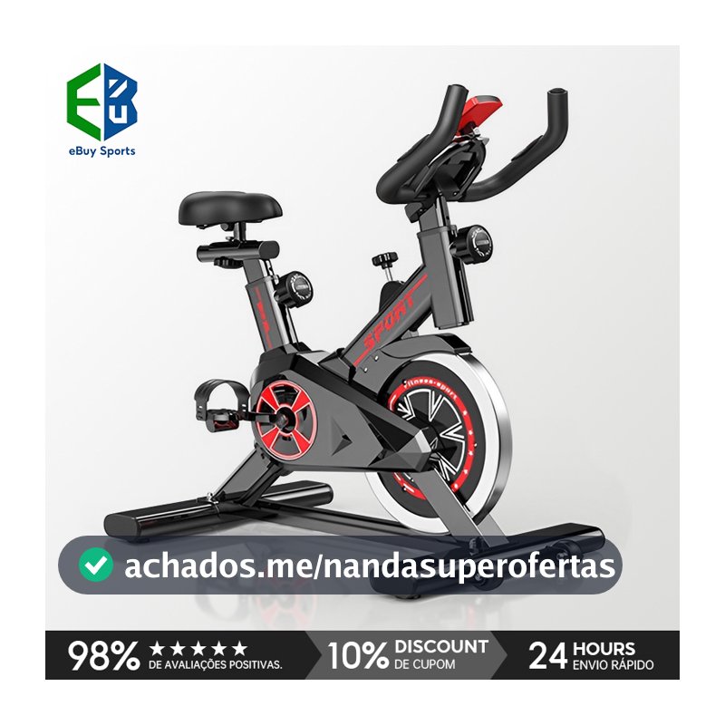 Ebuy Sports Bike Spinning Bicicleta Ergométrica Profissional 120kg Volante 10kg Academia Fitness