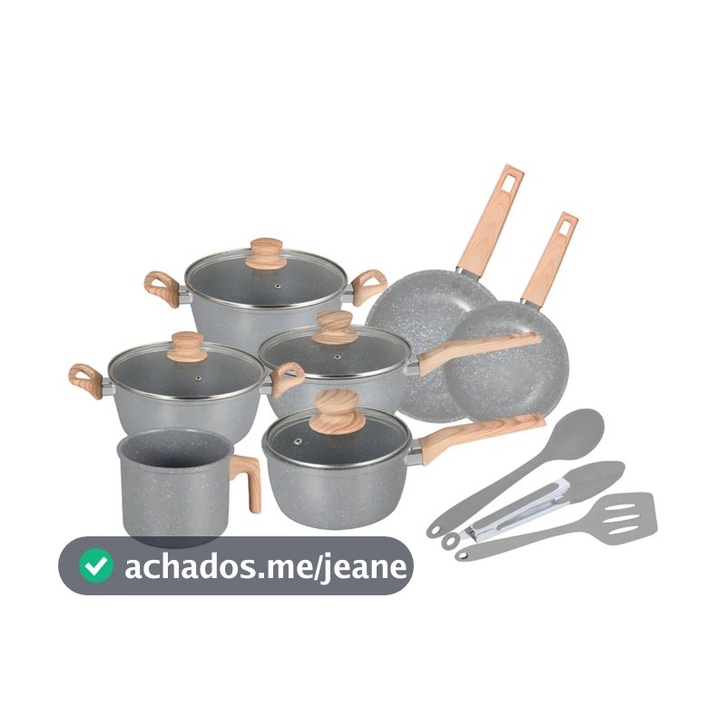 Conjunto de Panelas Neuhaus 10 Peças Cerâmica Antiaderente