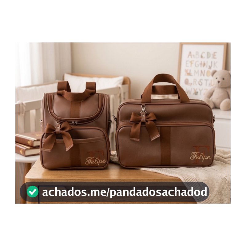 Kit Mala Maternidade Luxo – 2 Peças Personalizadas