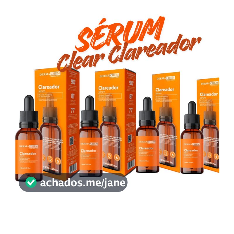 Kit 4 Sérum Clear Clareador 30ml Dermachem