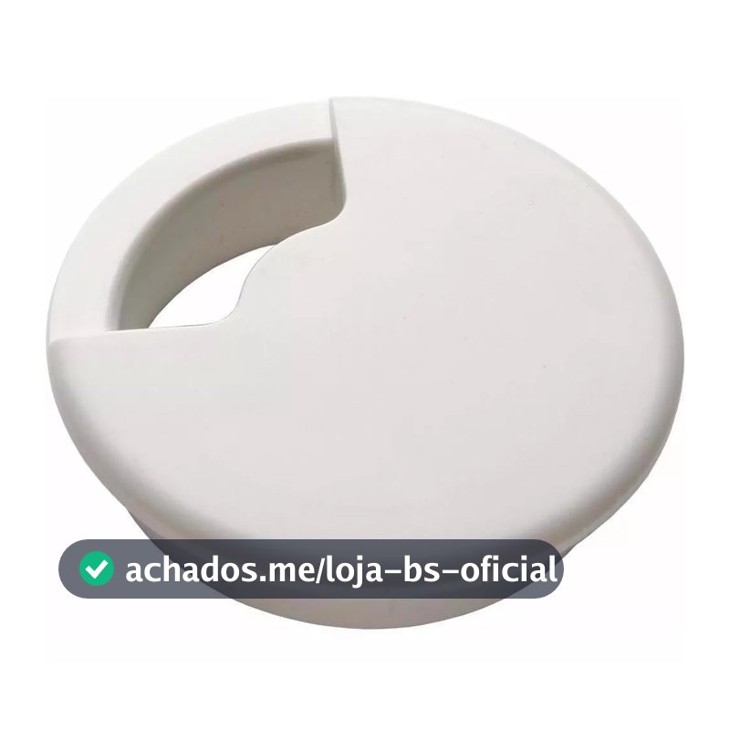 Passa Fio Cabo Branco Mesa De Computador Escritório Móveis O 60mm