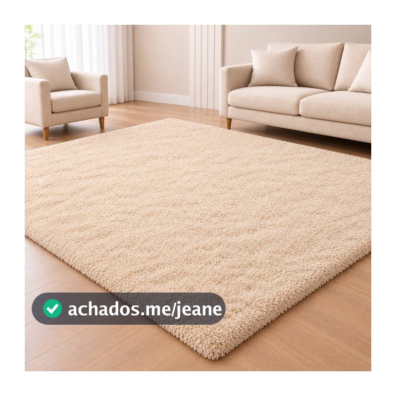 Tapete Peludo 2,00 X 2,50 Grande Felpudo Para Sala e Quarto Varias Cores