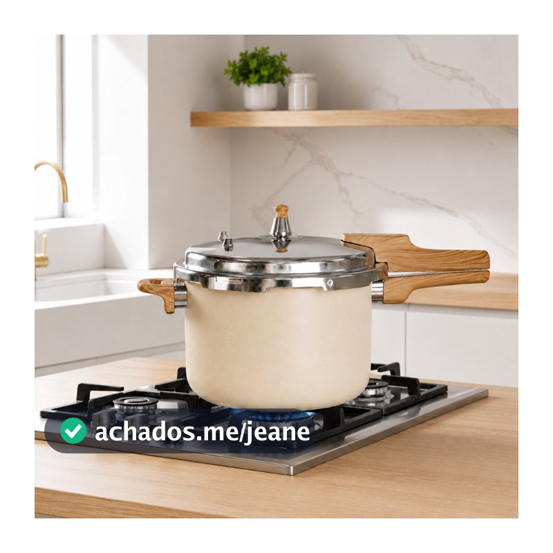 Panela de Pressão Indução 6,8 Litros Panela de Pressão Mimo Style Panela de Pressão Cerâmica