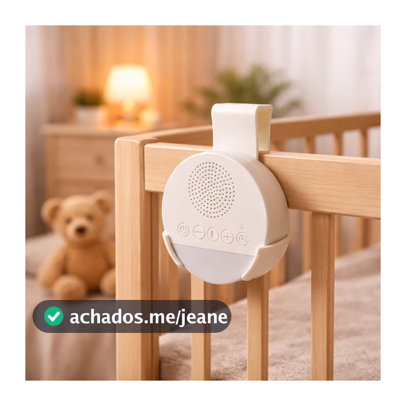 Suporte de Berço para Babá Eletrônica Ruído Branco Bebê Rosa Seguro Perfeito Universal