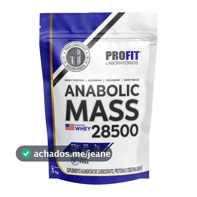 Anabolic Mass 28500 Hipercalórico 3kg Profit Labs