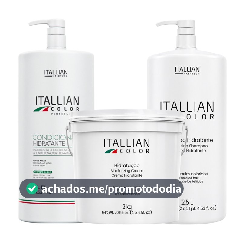 KIT SHAMPOO E CONDICIONADOR 2,5 LTS HIDRATAÇÃO 2KG