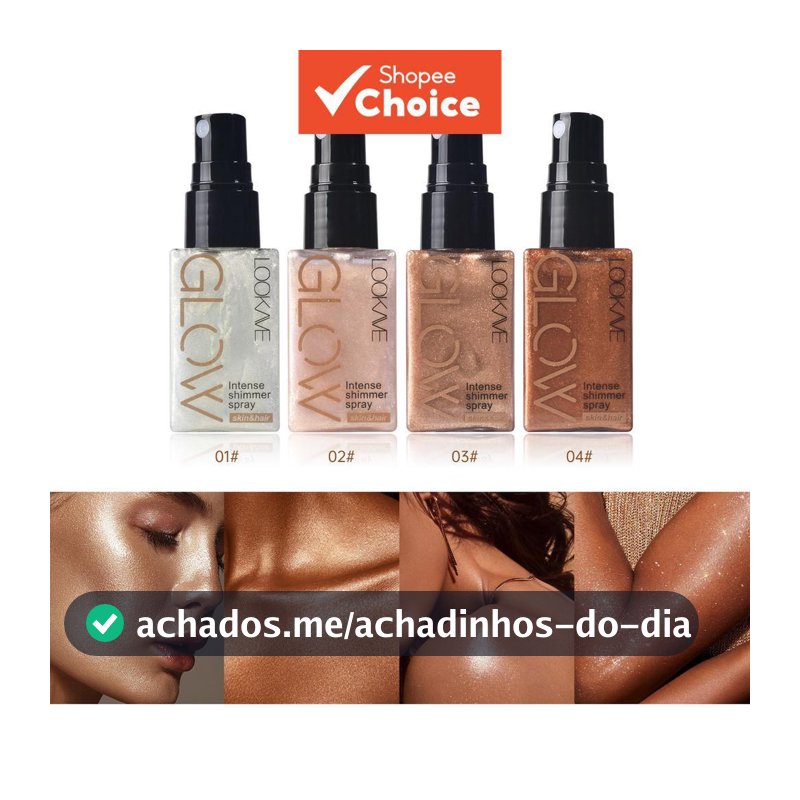 Spray Iluminador Perolado-Maquiagem Com Brilho Facial E Corporal De Longa Duração , Instantâneo Para Bochechas , Pescoço