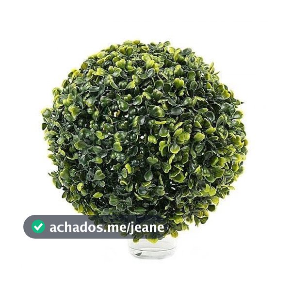 Kit 2 Bolas Buchinho De Grama 13cm Artificial Verde