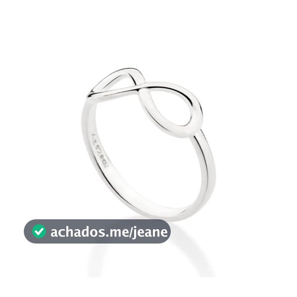 Anel De Prata 925 Legítima Infinito Feminino Delicado Símbolo do Infinito Eterno