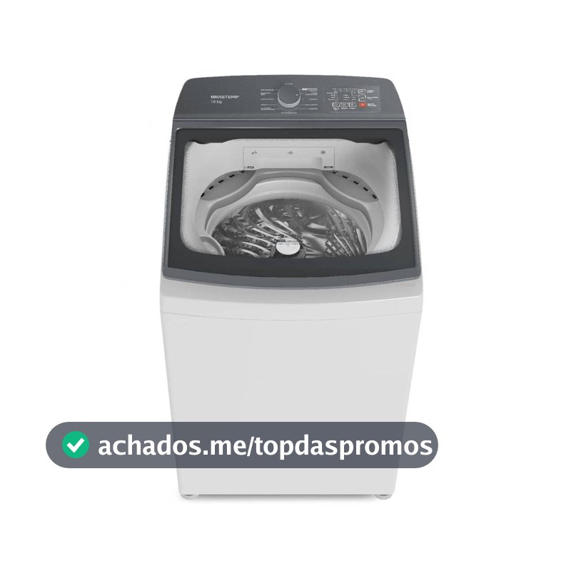 Máquina de Lavar Brastemp 18Kg Branca com Ciclo Tira Manchas Advanced e Ciclo Antibolinhas - BWF18AB
