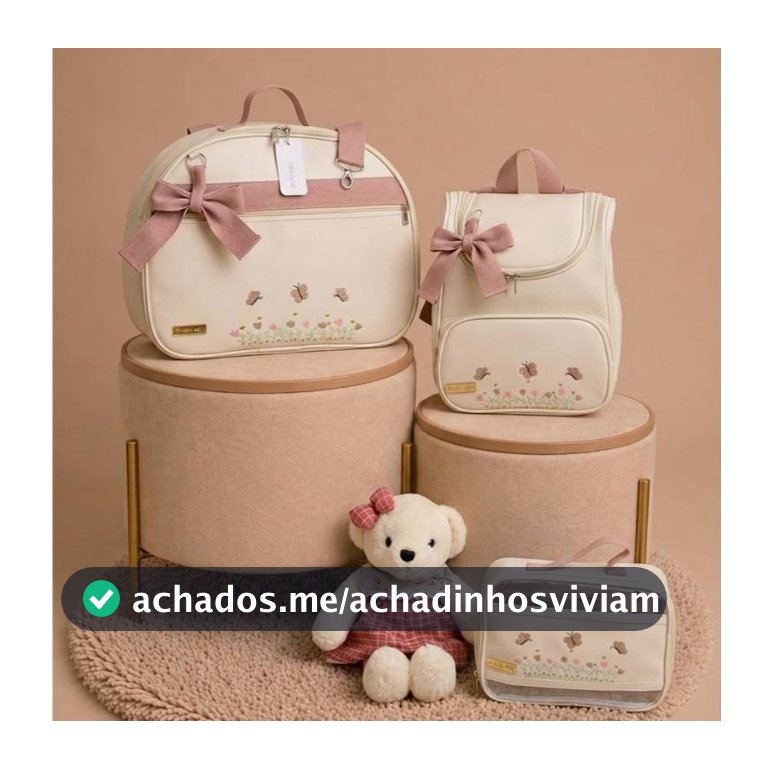 Kit de Bolsas Maternidade Mala, Mochila Multifuncional e necessaire transparente | Tema Jardim Térmica e Impermeável