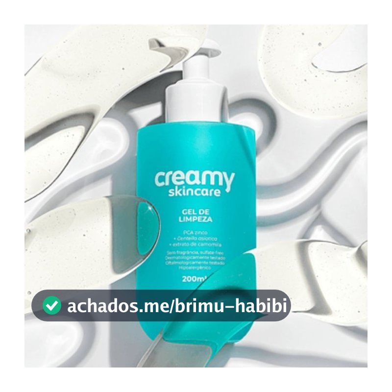 Gel de Limpeza Creamy - SkinCare 200ml PCA Zinco + Centella Asiática + Extrato de Camomila