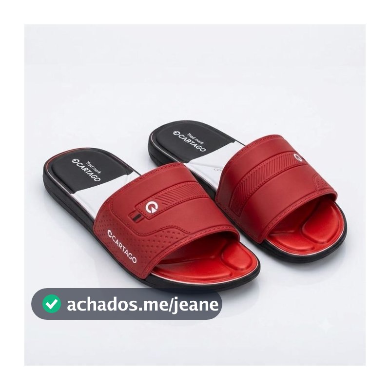 Chinelo Slide Confort Cartago Masculino e Feminino Unissex lançamentos Confortável Pronta Entrega