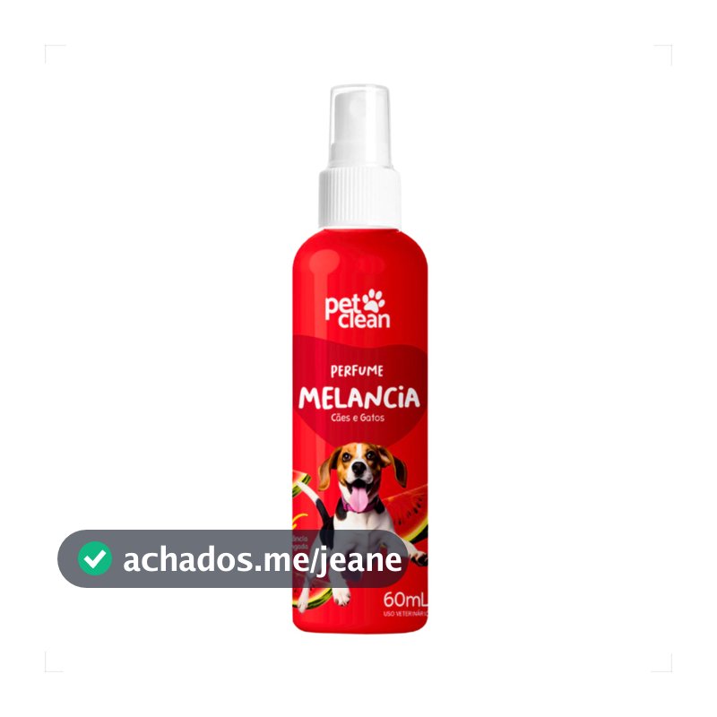 Perfume Colônia Para Cães e Gatos Melancia 60mL - Pet Clean