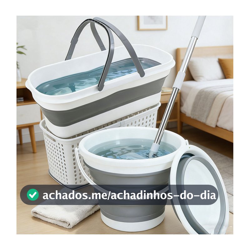 10L/26L Balde telescópico dobrável de silicone, fácil de transportar, adequado para uso externo e doméstico.