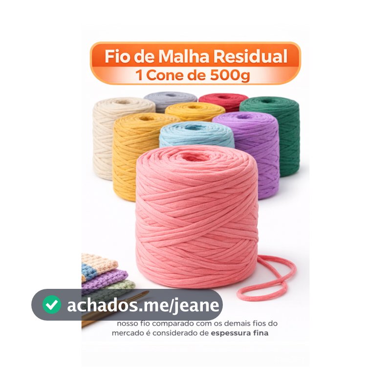 Fio de Malha Residual 1 cone de 500g