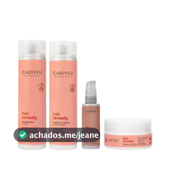Cadiveu Kit Hair Remedy Manutenção + Sos Serum 120ml