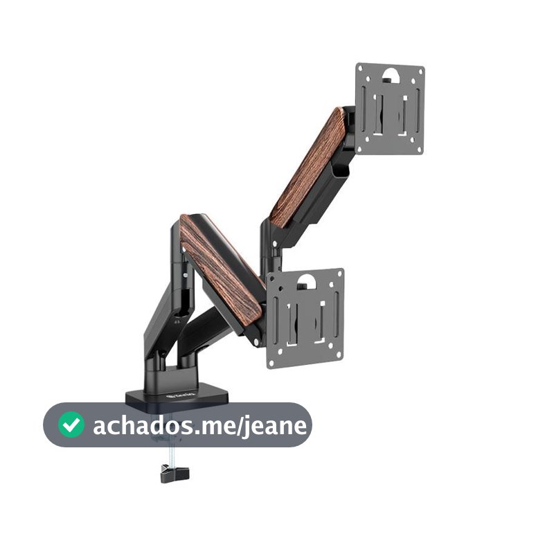 Suporte Articulado Para Monitor Zinnia Rust 200, 17 Pol a 32 Pol, Preto, ZNO-RUST200-BL01